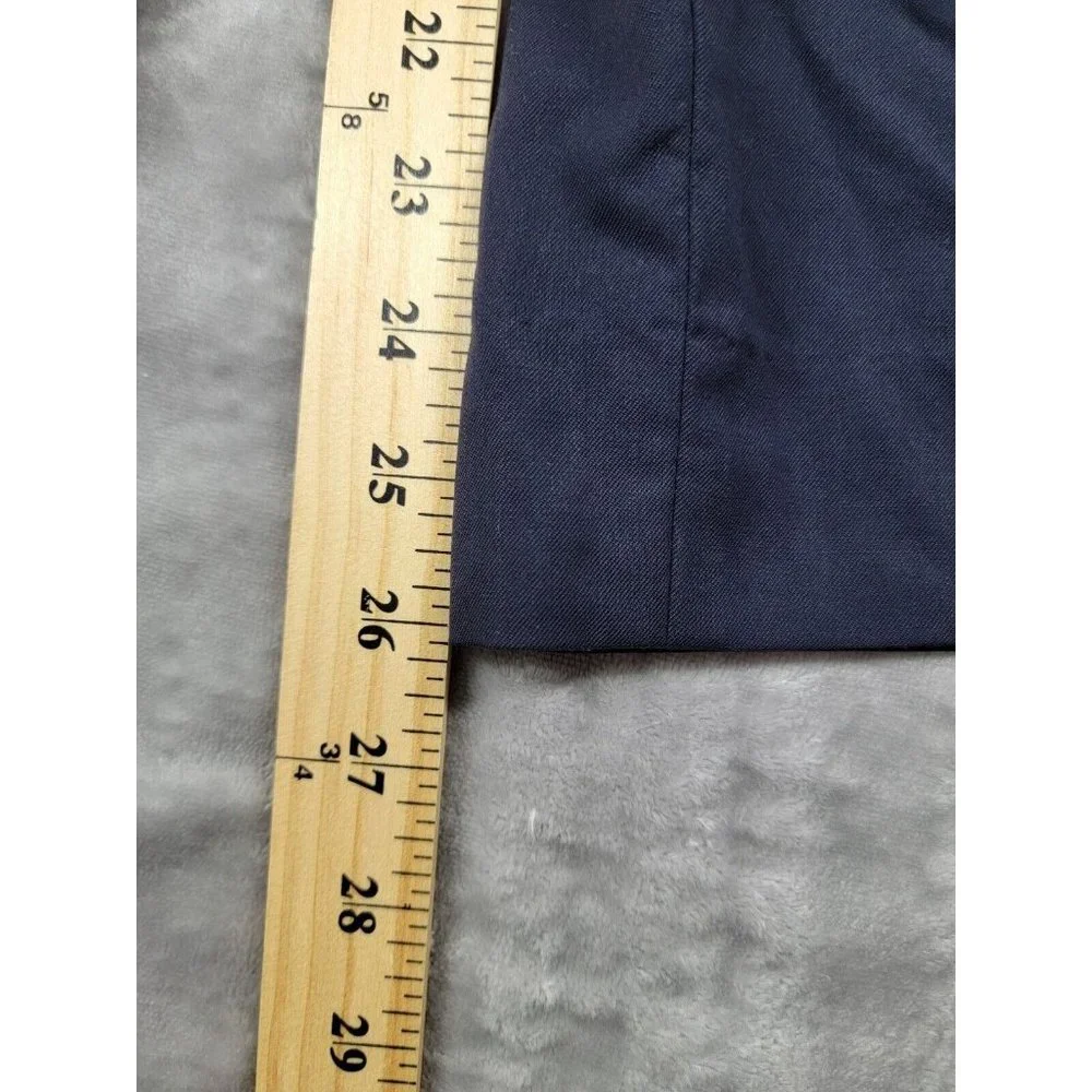 Banana Republic wool‎ blend Men's Dress Pants Size 36x26 Marzotto Slim Fit Blue